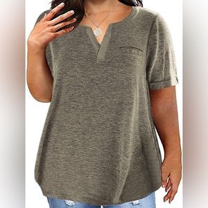 Solid Loose Pocket Tee